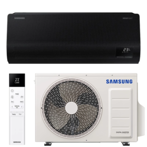 SAMSUNG SIENINIS BEVĖJIS Windfree™ Avant Black S2, 2.0/2.2 kW oro kondicionieriaus komplektas