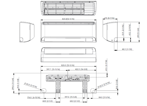 SAMSUNG SIENINIS NORDIC ESSENTIAL 2.5/3.2 kW šilumos siurblio oras oras komplektas - Image 7