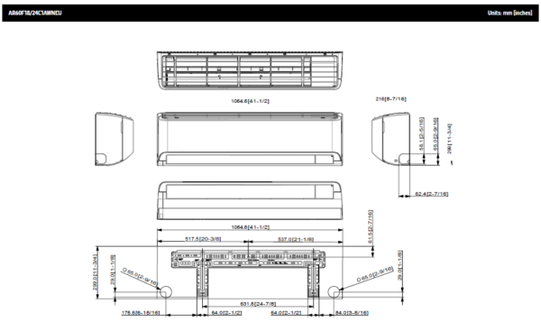 SAMSUNG SIENINIS BEVĖJIS Windfree™ Comfort S2 (buv. Arise), 5.0/6.0 kW oro kondicionieriaus komplektas - Image 8