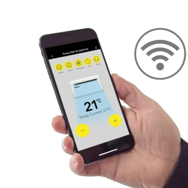 Monoblokinis oro kondicionierius be išorinio bloko, su WIFI, Trotec PAC-W 2650 SH - Image 6