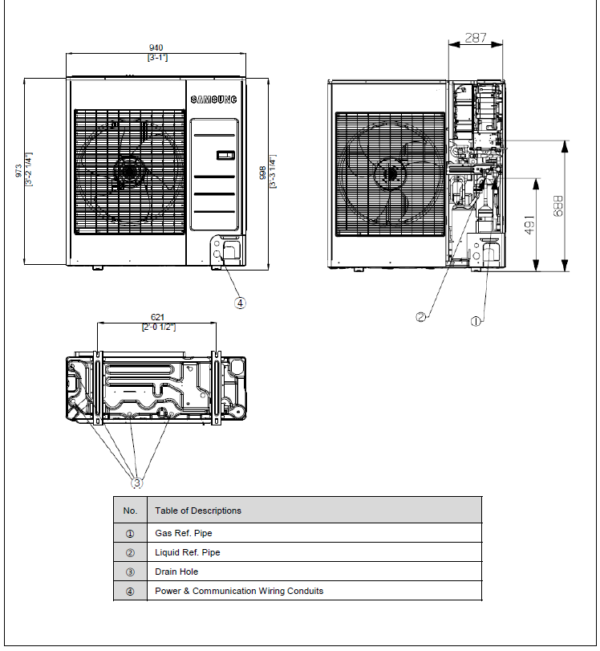 SAMSUNG oras-vanduo 9.0/8.7 kW SPLIT šilumos siurblio KOMPLEKTAS (be tūrinio šildytuvo) - Image 4