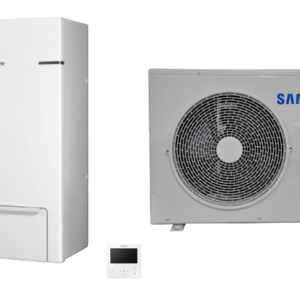 SAMSUNG oras-vanduo 4.4/5.0 kW SPLIT šilumos siurblio KOMPLEKTAS (be tūrinio šildytuvo)
