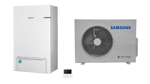 SAMSUNG oras-vanduo 6.0/6.5 kW SPLIT šilumos siurblio KOMPLEKTAS (be tūrinio šildytuvo)