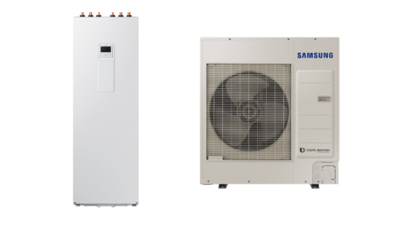 SAMSUNG oras-vanduo 9.0/8.7 kW SPLIT šilumos siurblio KOMPLEKTAS (su 200 l tūriniu šildytuvu)