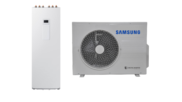 SAMSUNG oras-vanduo 4.4/5.0 kW SPLIT šilumos siurblio KOMPLEKTAS (su 200 l tūriniu šildytuvu)