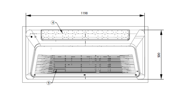 SAMSUNG BEVĖJĖS Windfree™ S2 vienkryptės kasetės tipo 2.6/2.9 kW oro kondicionieriaus Multi split vidinis blokas - Image 6