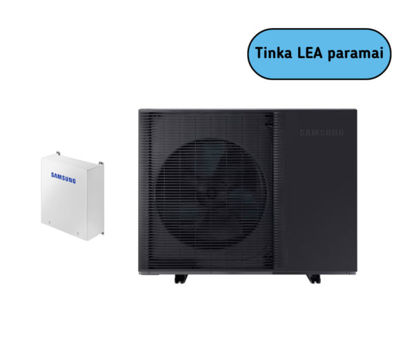 SAMSUNG oras-vanduo 8 kW Mono HT Quiet šilumos siurblys monoblokas, trifazis, su valdymo automatika KOMPLEKTE - Image 9